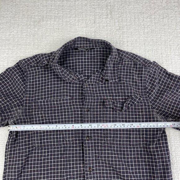 Outdoor Research Shirt Mens M Purple Check Ironhorse Long Sleeve Hemp READ** - Picture 14 of 16